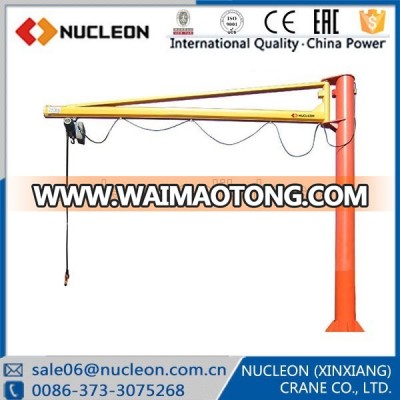 Free Standing 1.5 ton Jib Crane 180degree 270 degree or 360 degree Rotation