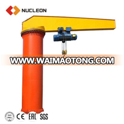 Nucleon High Quality Pillar Mounted Jib Crane With Chain Hoist 2T